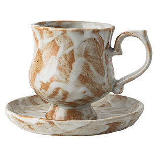 Mintrain英国创意中古粗陶杯子马克杯好看小众咖啡杯碟 | 匪仍