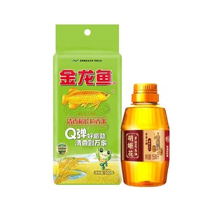 胡姬花古法小榨花生油158ml食用油+金龙鱼清香稻长粒香米500g
