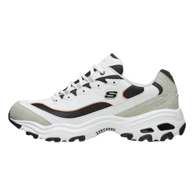 Skechers斯凯奇春夏季款男鞋黑白金熊猫鞋老爹鞋休闲运动鞋跑步鞋