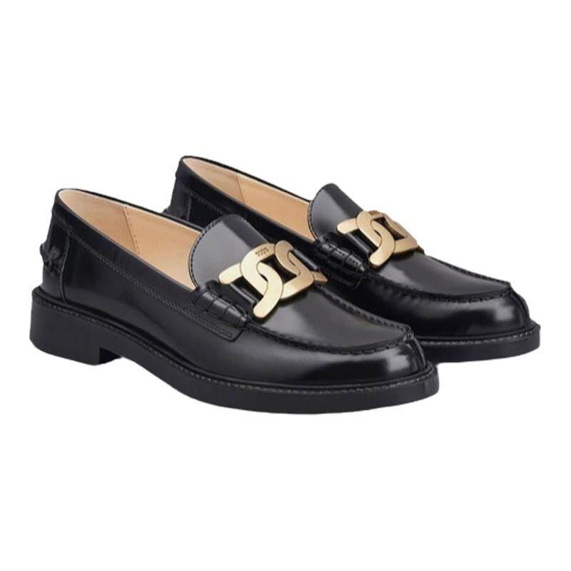 TOD'S官方正品女士KATE麻花扣皮革乐福鞋休闲单鞋女鞋