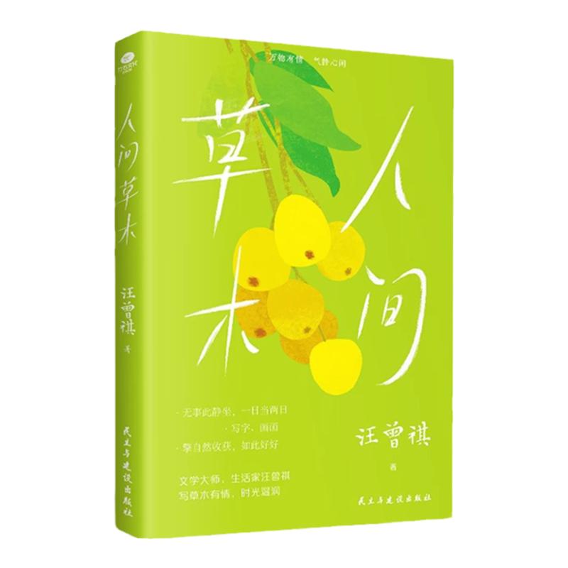 人间草木 汪曾祺 汪曾祺散文精选集 中国当现代文学随笔集短篇小说精选全集