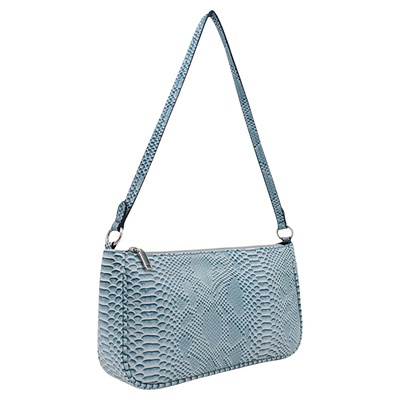 外贸出口西班牙单清货微瑕女包单肩蛇纹包大容量复古腋下法棍包