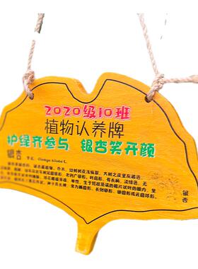 定制幼儿园植树节树木植物认养牌