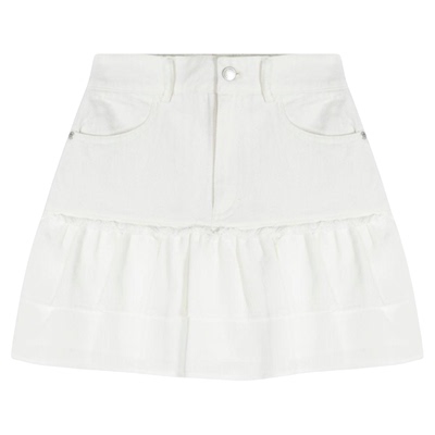 Heatherich短裙女2025夏季新款纯色简约甜美短款半身裙581466