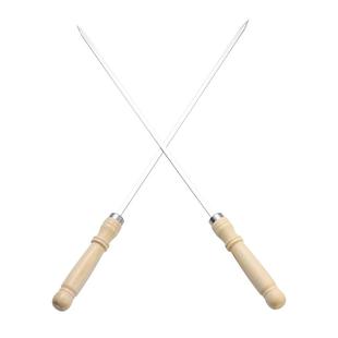 原古人烧烤签子防烫扁签羊肉串烤肉烤串钢签铁钎子扁签户外烧烤