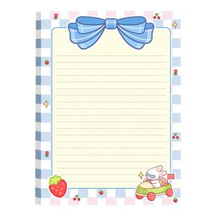 拍纸本B5本子可撕草稿本信纸学习纸ins高颜值彩色学生用草稿纸活页纸日记记事计划横线网格方格康奈尔笔记本