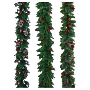 圣诞节装饰场景布置圣诞花环藤条门挂墙挂橱窗玻璃门上氛围感挂饰