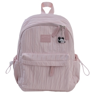 可爱少女学生小书包简约百搭纯色迷你双肩包轻便上课旅行mini背包