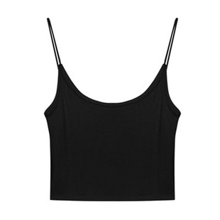 性感辣妹吊带女夏打底抹胸紧身短款背心白色内搭细带美背打底上衣