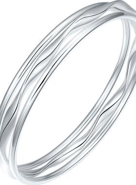 六桂福999时尚足银手饰