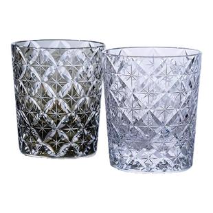 KAGAMI江户切子七宝威士忌杯子水晶玻璃洋酒杯洛克杯