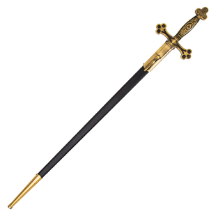 十字碧血剑金属西洋剑共济会剑好莱坞奇幻电影影视刀剑道具未开刃