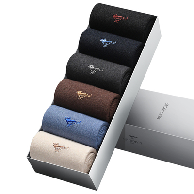 七匹狼纯棉抗菌防臭中筒袜