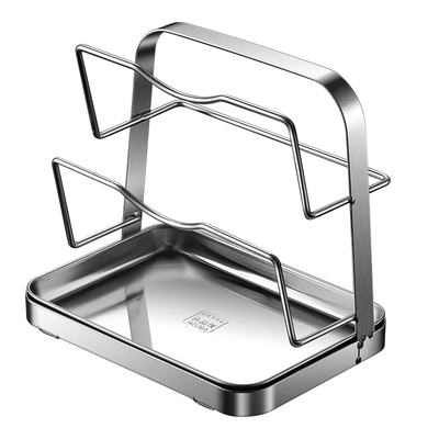 304不锈钢免打孔壁挂式锅盖架