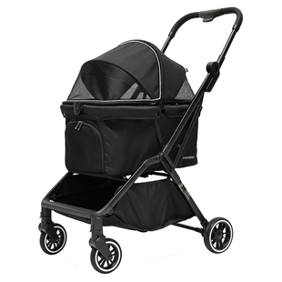 怪兽电台DR3宠物推车轻便可一键折叠式外出宠物车中小型犬遛狗车