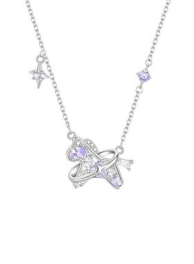 中国黄金珍尚银小马项链锁骨链