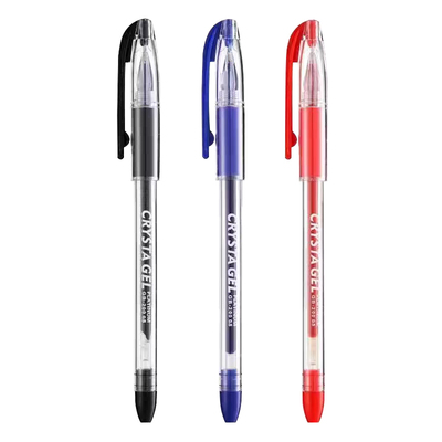 白金钻石笔GB-200针管笔学生考试用中性笔ins日系办公用品文具中性笔芯0.5mm红黑蓝水笔水性笔全针管签字笔