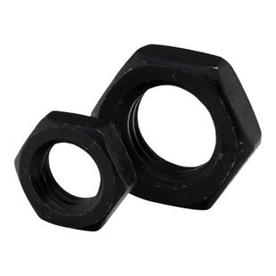 8.8级GB6172发黑六角薄螺母GB6173细牙扁螺母M5M6M8M10M12M14M16