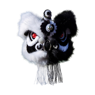 扭扭棒毛绒醒狮灯笼手工制作diy材料包狮子狮头挂件装饰包包礼物