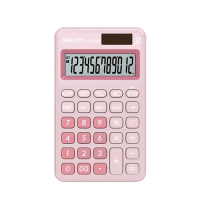 得力太阳能电池计算器小号迷你