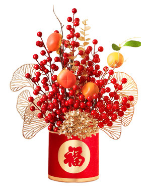 新年客厅装饰品过年氛围布置家里福桶摆件2026马年桌面春节年味