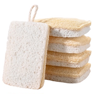 丝瓜络洗碗布天然木浆棉百洁布丝瓜瓤刷碗神器厨房专用双面清洁布