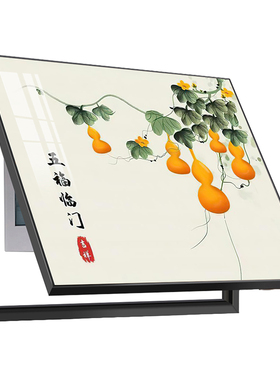 新中式免打孔五福电表箱装饰画