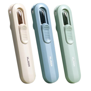 得力推夹器推推夹文件夹子办公票夹学生订书夹试卷推夹书夹子固定器手账本夹子订书机推夹器补充夹夹单推订器