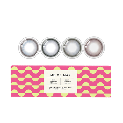 【新品首发】MEMEMAR美瞳日抛30片大直径显色蓝灰棕彩色隐形眼镜