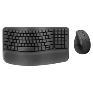 罗技人体工学系列WAVE Keys蓝牙无线键盘LIFT鼠标键鼠套装办公