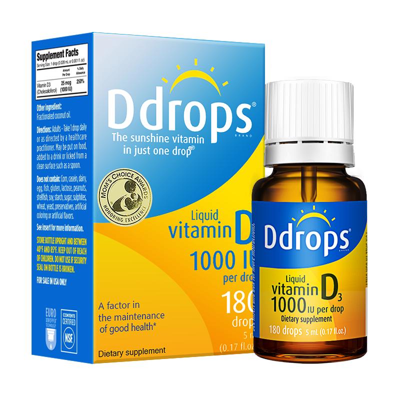 ddrops滴卓思成人维生素促钙吸收