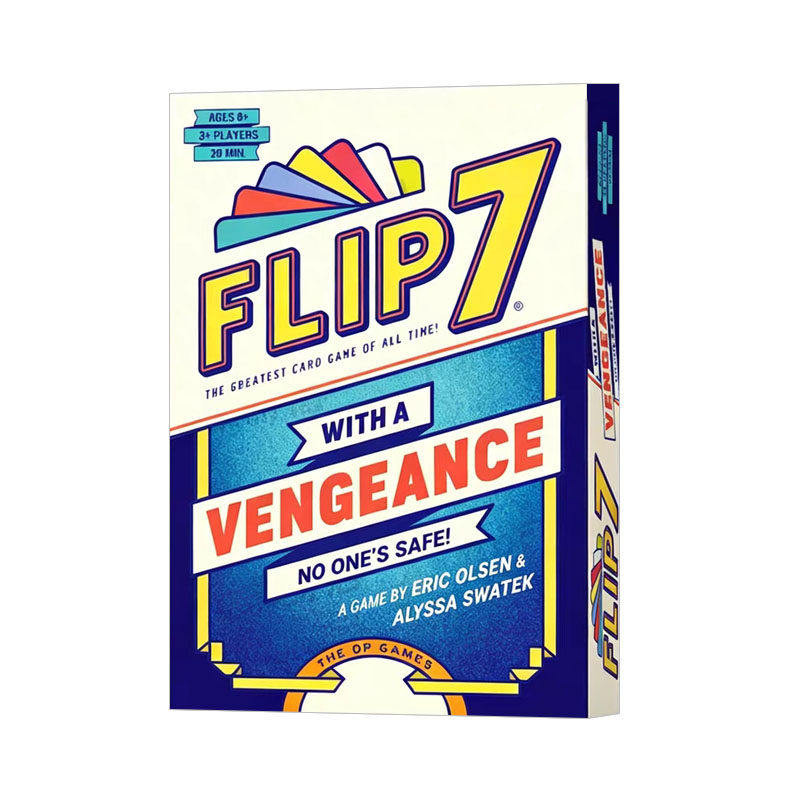 flip翻转7桌游卡牌3人以上多人赌狗欢快运气中英文破冰聚会游戏