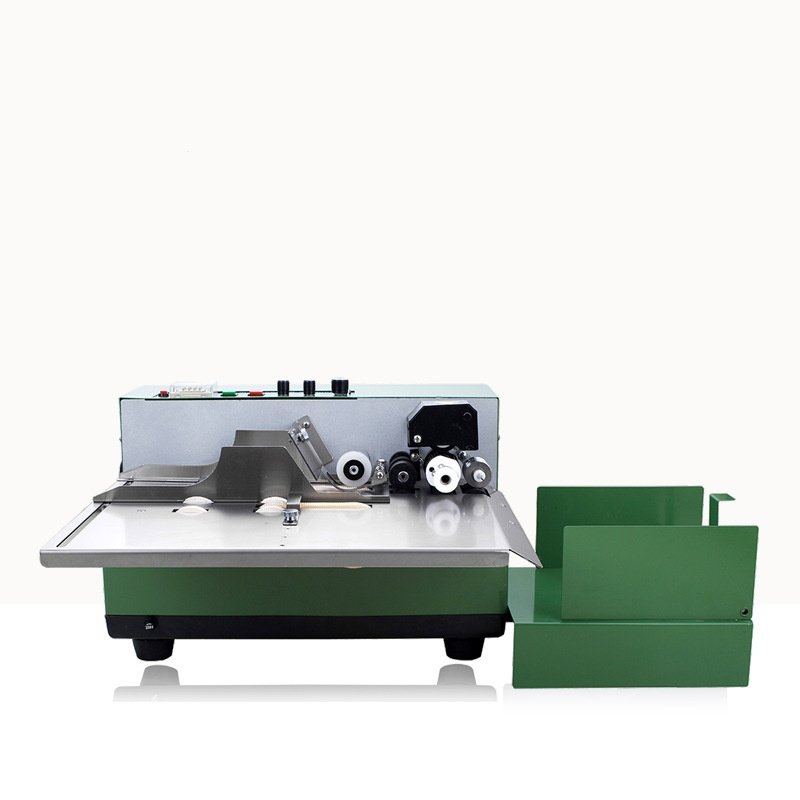 MY-380自动墨轮打码机墨轮标示机塑料袋合格证标签自动激光打标机