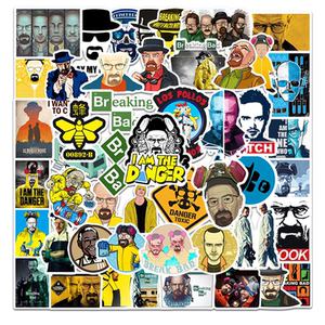 50张绝命毒师Breaking Bad美剧贴纸行李箱电脑笔记本冰箱防水贴画