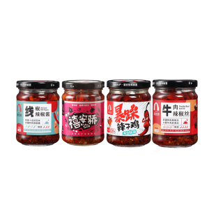 新疆辣椒酱雪莲辣椒丝鸡肉牛肉拌饭线椒剁椒下饭菜拌面辣子多瓶装