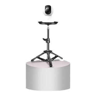 桌面监控摄像头伸缩支架移动落地式三脚架万向适用于TP摄像机头架
