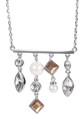 伊泰莲娜流苏项链短款不规则几何