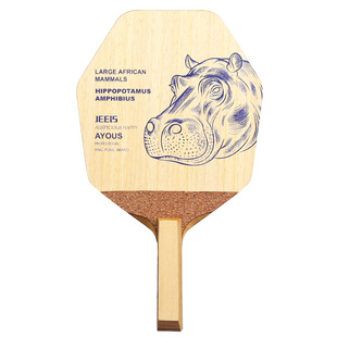 JEELS吉乐六角日式阿尤斯单层底板河马加厚浸油乒乓底板六边战士