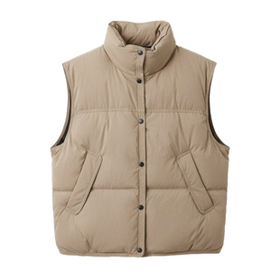 鸭鸭2025年新款秋冬韩版百搭女士简约短款羽绒服马甲时尚休闲立领