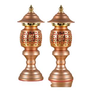 LED财神灯插电关公灯佛供灯电蜡烛长明灯佛灯神灯佛前供灯