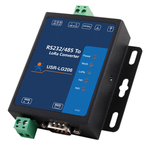 lora无线数传电台终端dtu网关串口收发模块232/485通讯有人LG206