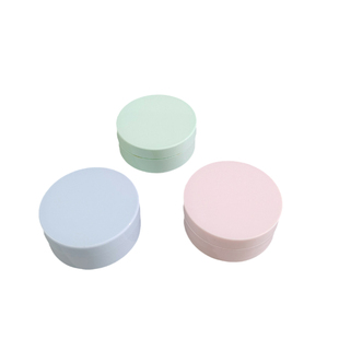 糖果色散粉分装空盒5g便携网格散粉替换盒蜜粉定妆粉迷你送粉扑