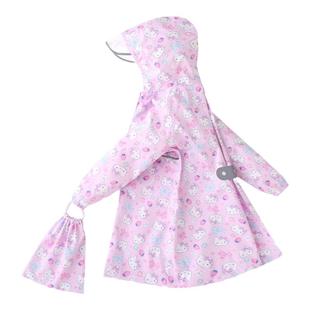 儿童雨衣女童日本轻薄学生小孩宝宝雨披幼儿园中学生防雨服大童
