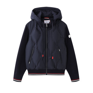 ELLE Active时髦可拆卸连帽羽绒服女秋冬款防风保暖外套显瘦上衣