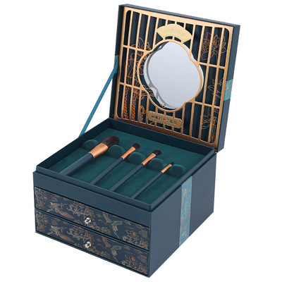 520礼物情人节送女友同心定情锁口红雕花礼盒化妆品套装全套彩妆