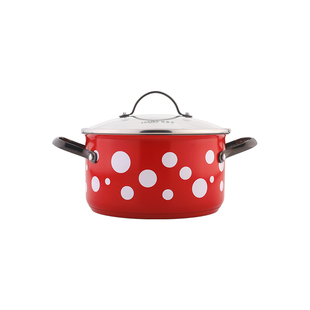 灵菲尔生活家端锅上桌汤锅304不锈钢无涂层家用煮锅蒸锅电磁炉