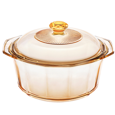 康宁美国晶彩vsp-1l玻璃单柄锅