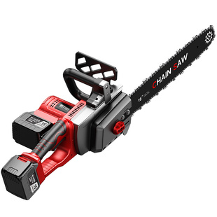 充电式电锯家用锯树锂电池大容量小型手持剧神器伐木据伐木锯切割