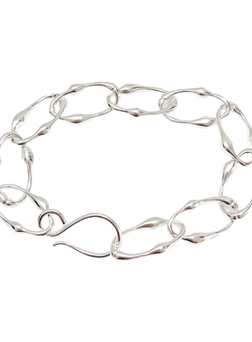 nottu2021新款小众潮女镀银手链