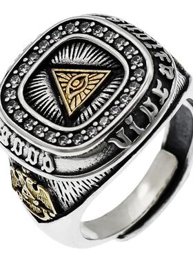 s925纯银首饰品上帝泰银朋克包邮